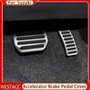 Чехлы на педали газового тормоза автомобиля из нержавеющей стали для Suzuki SX4 Aerio Ciaz Vitara S-Cross Splash Ignis Kizashi Sidekick