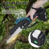 1200W 6Inch 88V Mini Electric Chain Saw With Digital Display Battery Indicator Rechargeable Woodworking Tool For Makita 18V Battery