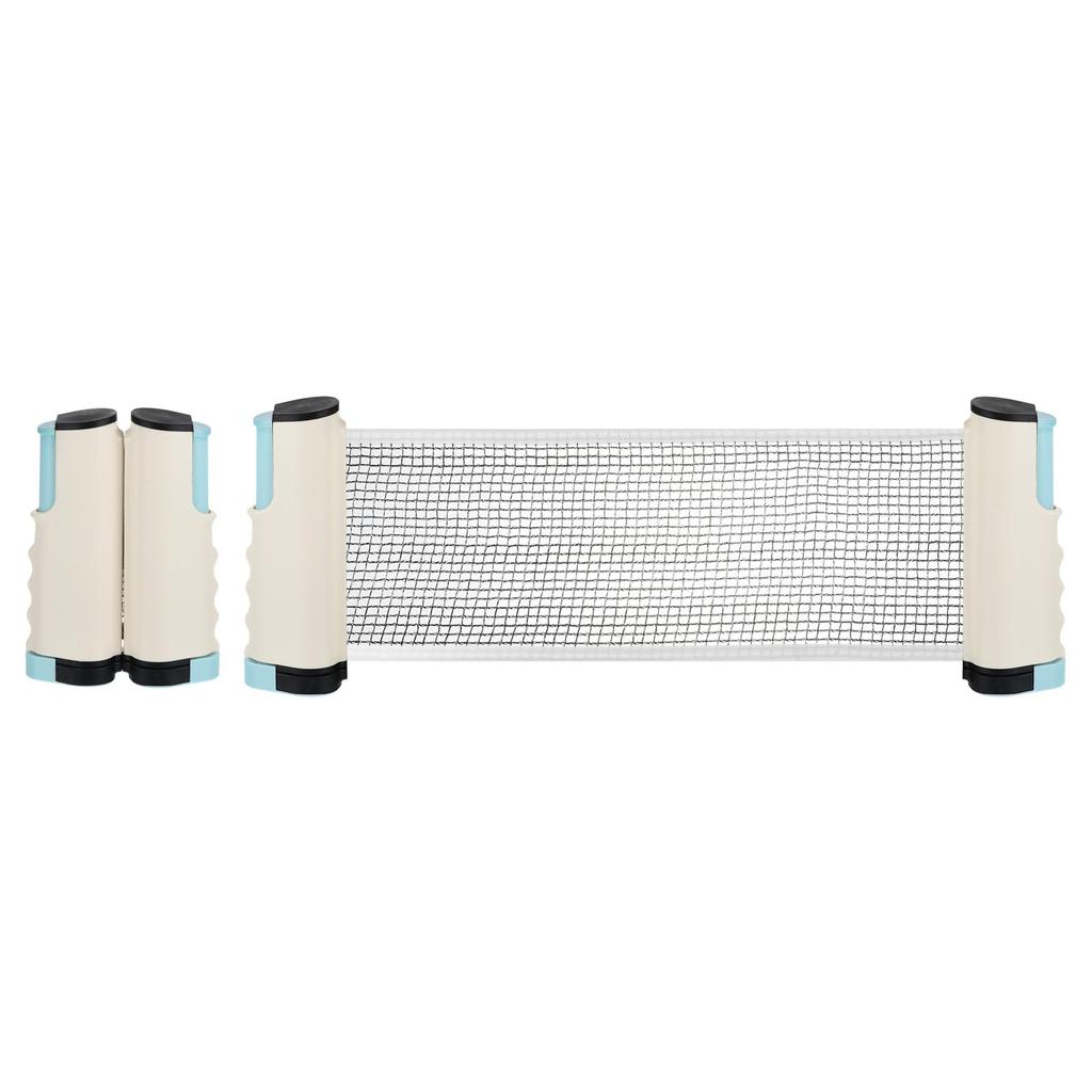 M METERXITY Table Tennis Net Replacement Extendable Ping Pong Net with Plastic Posts for Game Sports Blue and White