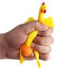 Funny Mini Chicken Keychain Soft Squeezable Toy Plastic Hen And Egg Stress Relief Toy Novelty Gag Gift for Kids And Adults