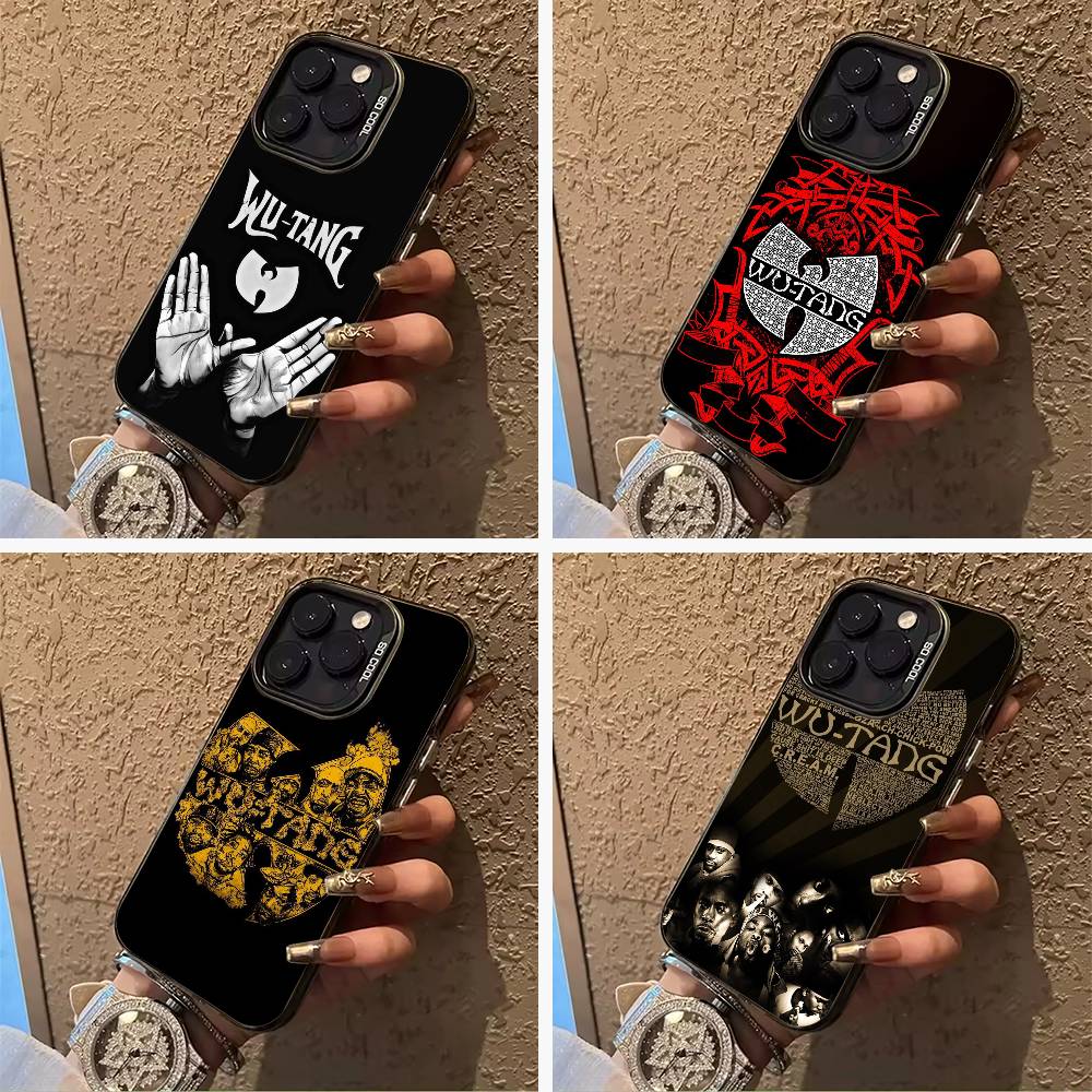 Wu-Wu-T-Tang -Clan For iPhone 17 16 15 14 13 12 11 Pro Max XS 17 Air Silicone Colored Silver Bumper Cover