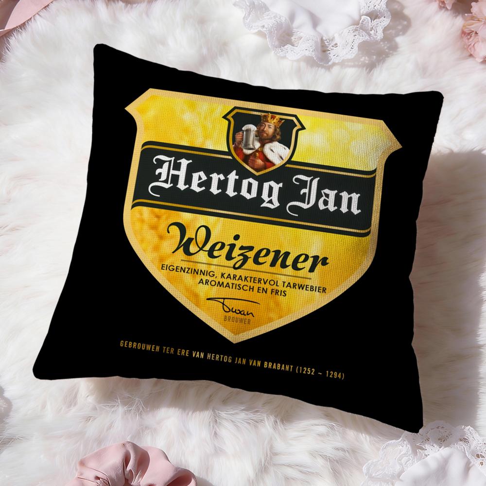H-HERTOG JANS Наволочка Премиум Комфорт Двусторонняя Подушка - Дизайн Два в Одном для Любой Комнаты и Салона Автомобиля
