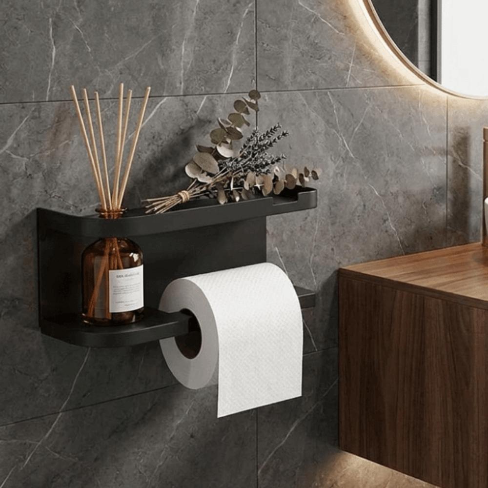 Space Saving Toilet Roll Paper Holder Wall Mounted Paper Towel Holder Kitchen
