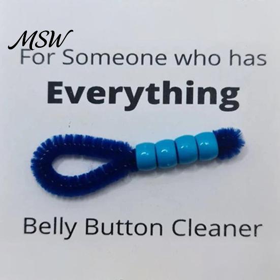 Mini Navel Grooming Tool Belly Button Cleaning Brush, Soft Bristle Cleaner with Anti Slip Detailed Brush for Small Gaps Beaded Handle, Portable