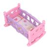 1:Кукольный домик Масштаб 1:12 Детская кроватка Безопасная Милая Миниатюрная Мебель Аксессуары Кроватка для кукольного домика для спальни L