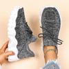 Mesh Oversized Sports and Comfortable Women's Shoes Breathable and Fashionable Socks, Shoe Cuffs Solid Color