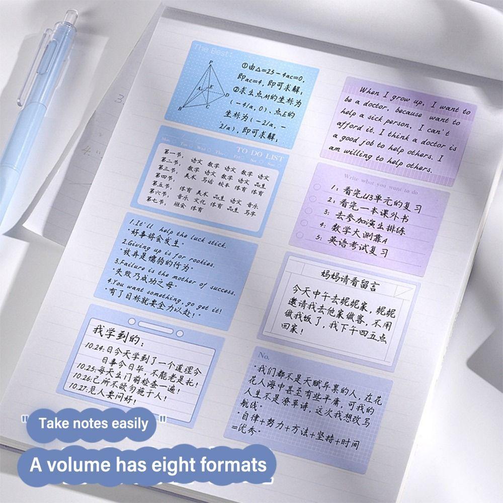 256 PCS/Set DIY Memo Pad Pull-out Roll Type Scrapbook Sticker Study Sticky Note  Creative Stationery