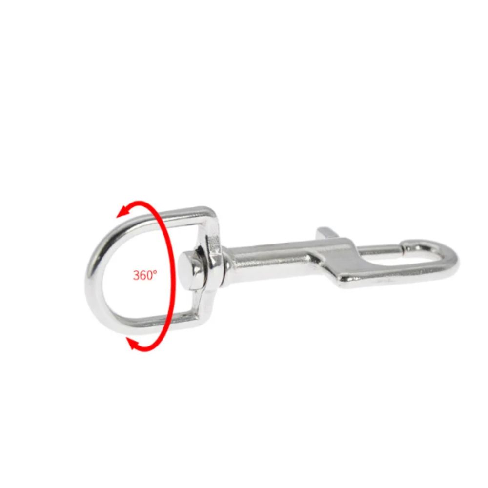 Swivel Eye Swivel Hook 316 Stainless Steel Spring Snap Hook D Ring Snap Marine Diving