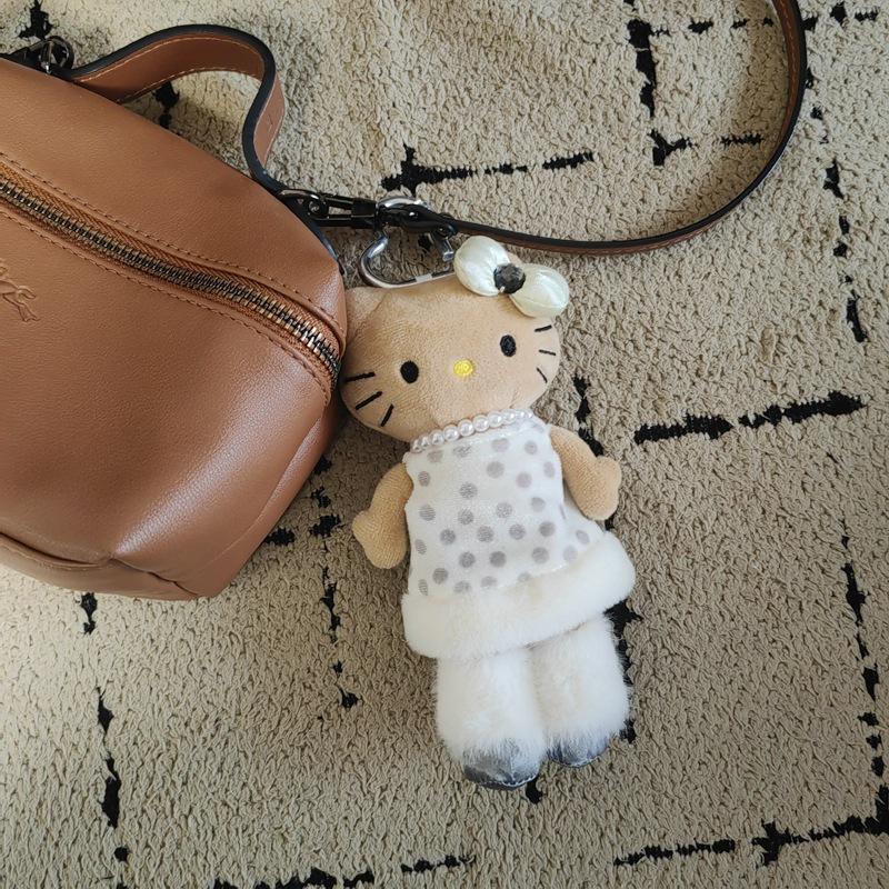 Серия Hello Kitty Kawaii Одежда Юбка Длинные Ноги Кот Китти Подвеска Плюшевая Игрушка Кукла Подвеска для Сумки Брелок Кукла Подарок