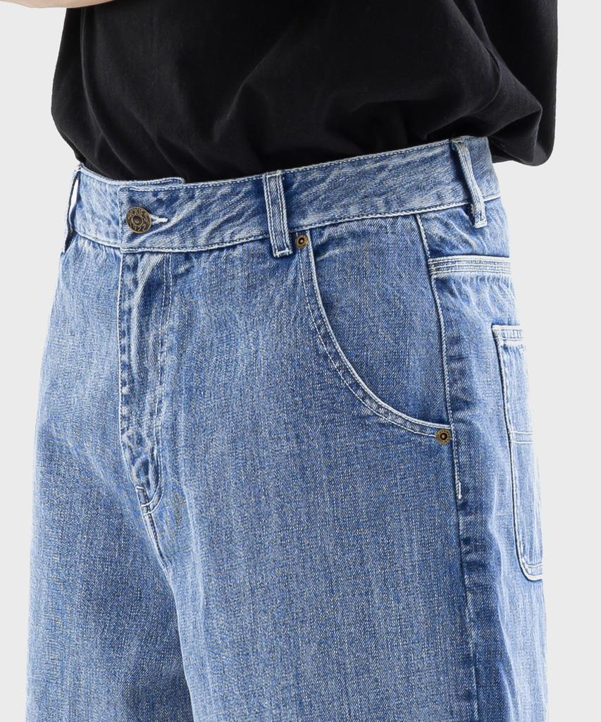 DICKIES Washed Denim Bermuda Pants Light Blue