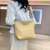 Fashionable Woven Large Capacity 2024 Spring New Korean Style Shoulder Bag