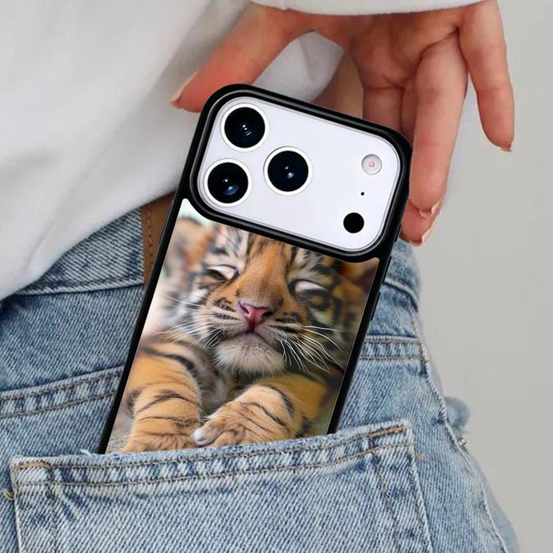 Животные зоопарка 1 Тигрята Чехол для телефона для iPhone 17ProMax 12 13 14 15 16e 17 Pro Max Plus Air Cover
