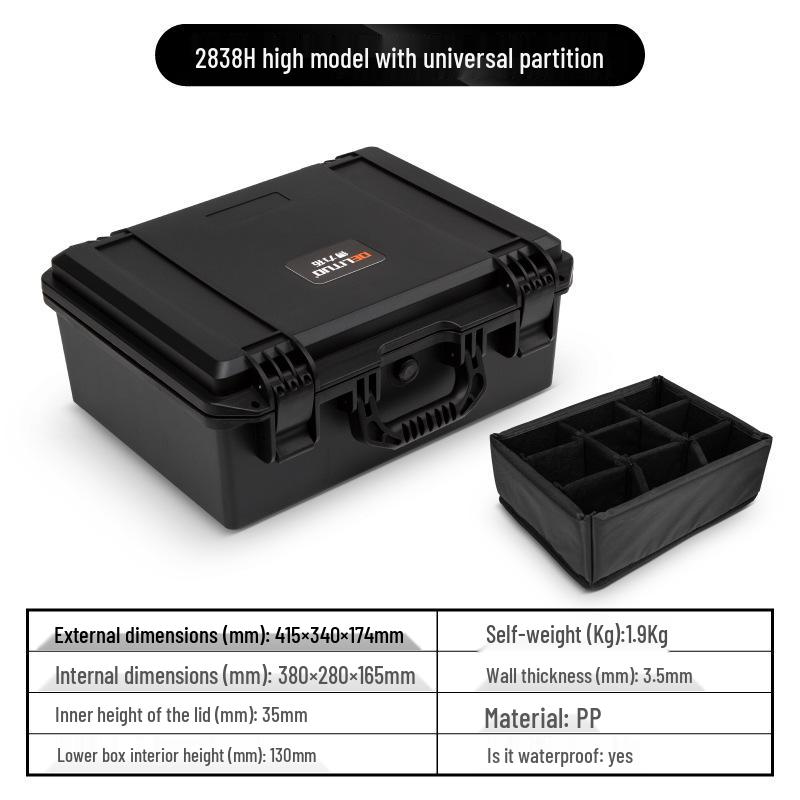 Пластиковый водонепроницаемый ударопрочный защитный бокс для камеры и оборудования