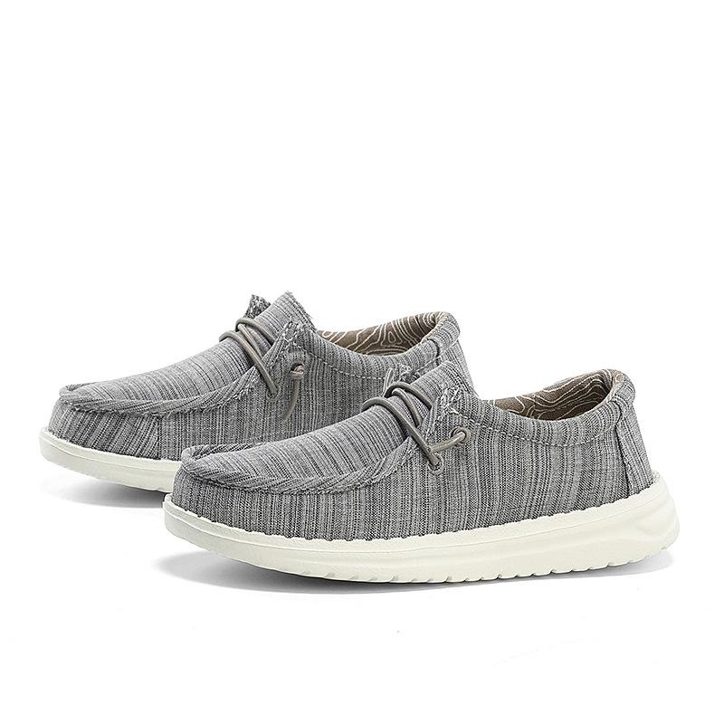 Simple Cloth Shoes, One Pedal, Lazy Shoes, Parent-child Low-top Height-increasing Shoes, Casual Daily Foot Cover, Flat Heel and Non-slip Classmates