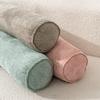 Japanese Style Neck Roll Pillow Ergonomic Cervical Pillow Chenille Cylinder Pillow  Dormitory