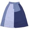 Sportswear Collection Color Block Loose Split Embroidered Patch High Waist Midi Skirt Women Skirts Slate-Blue DX2576-493