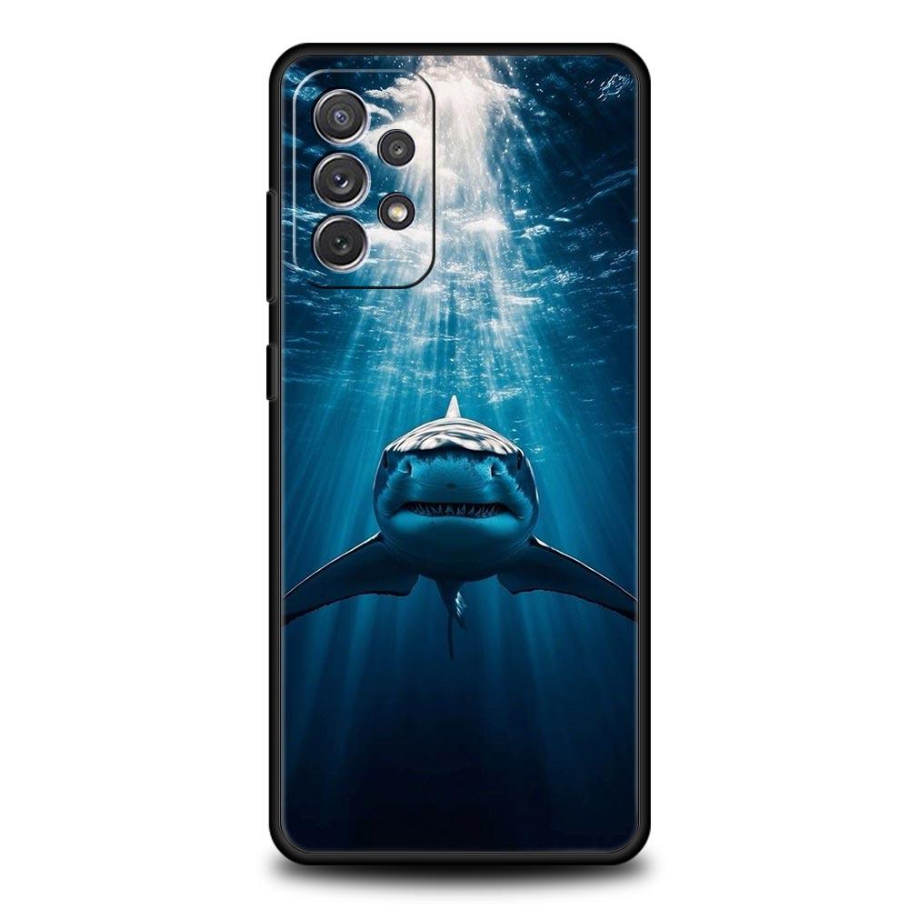 Чехол для телефона Акула для Samsung A57 A37 A51 A71 A21S A17 A11 A15 A25 A41 A23 A33 A53 A73 A07 A05S A13 A35 A55 5G