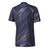 adidas Тренировочная полосатая футболка с коротким рукавом для футбола Мужские топы BR3719
