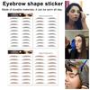2 Sheets Waterproof Eyebrow Tattoo Stickers Hair-Like Natural Fake Eyebrows Makeup Accessories