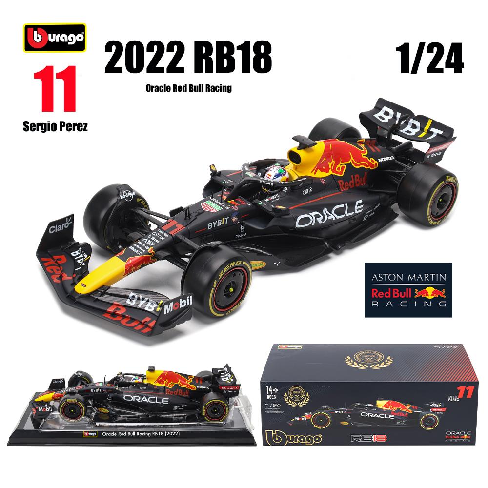Ббураго 1:24 2022~2025 F1 Феррари SF23 Ред Булл RB19 RB18 Мерседес Бенц W14 Макларен MCL38 металлический модель автомобиля игрушка серия коллекция
