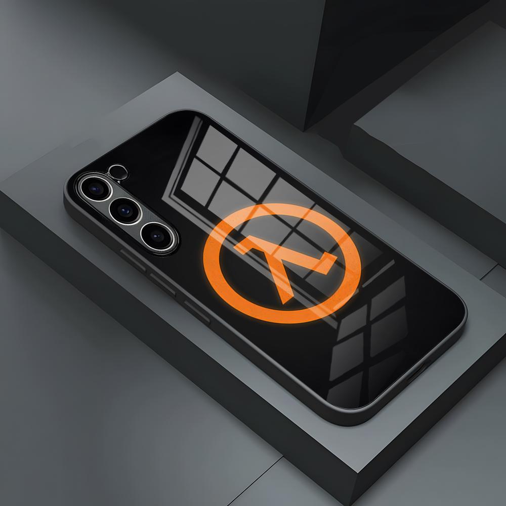 Чехол для телефона игры Half Life для S24 Ultra Samsung S23 Fe S22 S20 S21 Plus Galaxy A54 A34 A24 A53 Note 20 Стеклянная крышка