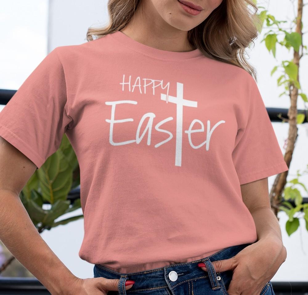 Happy Easter Shirt, Easter Bunny Graphic Tee, Easter Shirt For Her, Unisex Tee