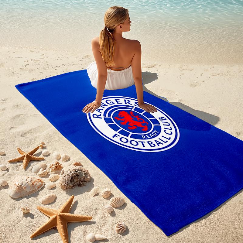 1pc Glasgow Rangers Beach Towel, Comfortable and Thick, and Swimming/Bath/Picnic/Camping Towel, Suitable for Seaside Beaches