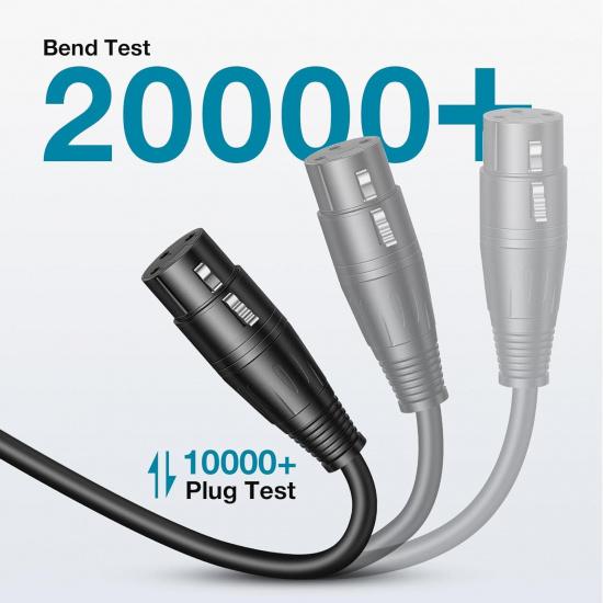 1-10M XLR Кабели Папа-Мама 3-контактный Сбалансированный XLR Кабель Сценический Записывающий Студийный Аудио Интерфейс для Shure SM7B SC3 AM8 K688 МикрофонаХороший продукт