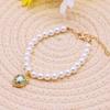 Pet Pearl Collar Dog Prinss Neckla Cat Jewelry Cute Collar Puppy Acssories Dog Kitten Chain Chihuahua Wedding Jewelry Gift