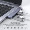 MOGOOD USB Hub USB Splitter USB Male Converter 4 USB Female Left Right Side Hub USB Hub Note Adapter for Laptops Compatible with Mac Mac Surface Pro