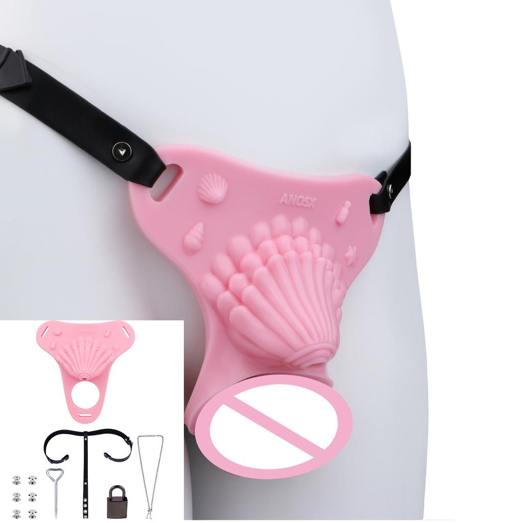 LICKER Silicone Chastity Cage Cock Cages Penis Sleeve With Urethra Hole Dick Bondage Couple Loyalty Sex Toys For Men Sissy Gay