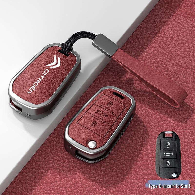 Чехол и пряжка для автомобильного ключа для моделей Citroen C3XR, C4L, Tianyi, C5, C4 Sega, Elysee, C6
