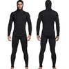 Mens 3mm Thickened Split Wetsuit Set With Hood Diving Surfing Swimming Warmth Protection