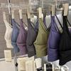 Lulu Cross Style Energy Sports Bra: Shockproof, Beautiful Back, Gathering Support, Brushed Fitness Yoga Bra.