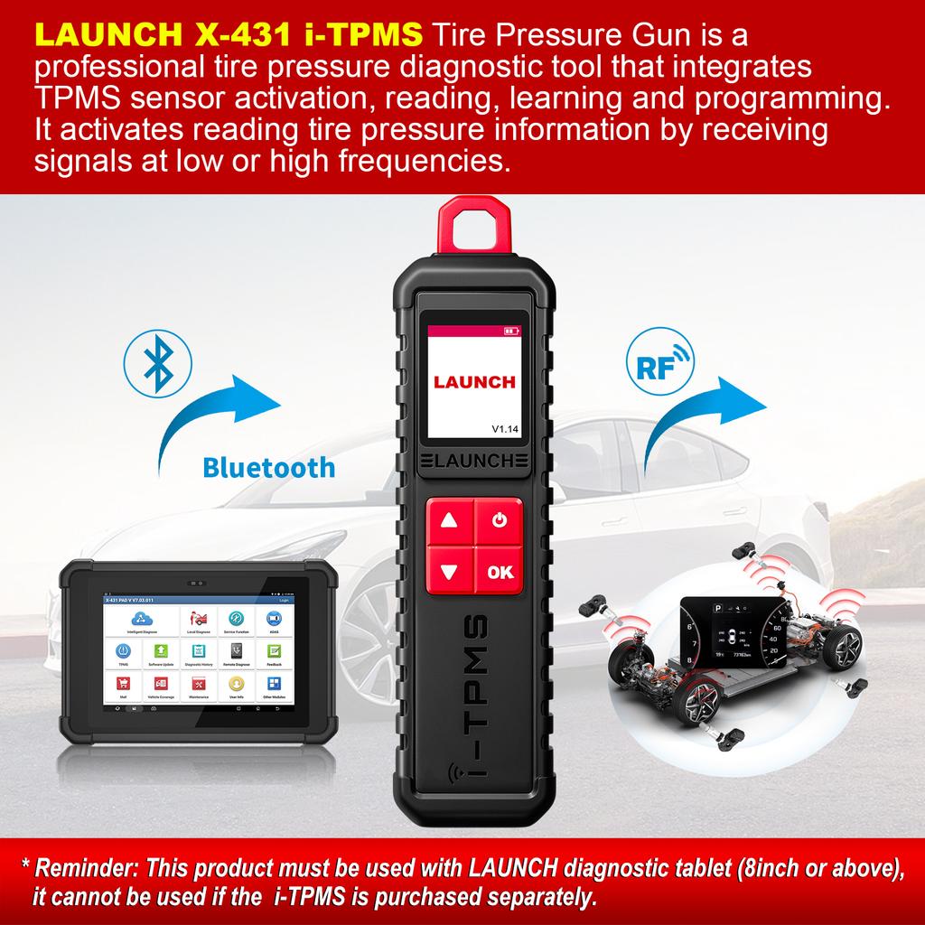 Launch X431 ITPMS TSGUN Tire Pressure Detector Tool App Based TPMS Tool for Android