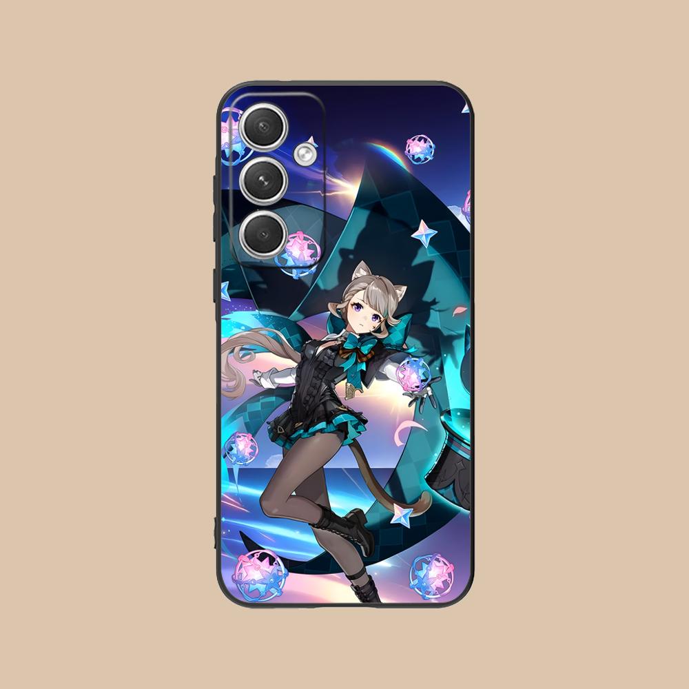 Игровой чехол GI Lynette Матовый ТПУ для мобильного телефона Samsung Galaxy S26 S25 S24 S23 S22 S21 S20 Note20 Plus FE Ultra Цветная крышка