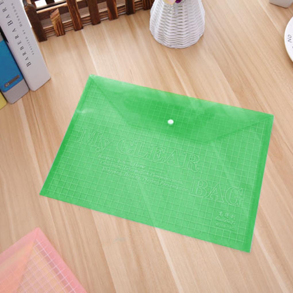 1/5/10 шт. Пластиковый пакет для документов формата А4 из ПВХ Бумага Офисные принадлежности Прозрачные пакеты для файлов