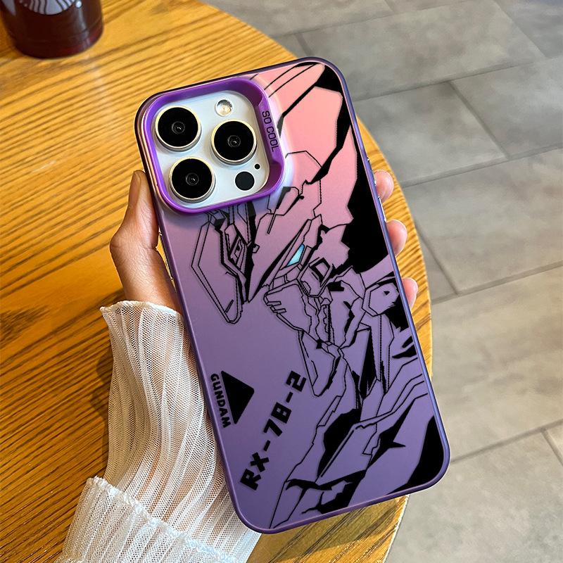 Чехол для телефона Gundam Line Draft для IPhone 16pro Max 15plus Цвет Серебристый 14 Чехол для мобильного телефона 13 для Apple 12 Защитный чехол