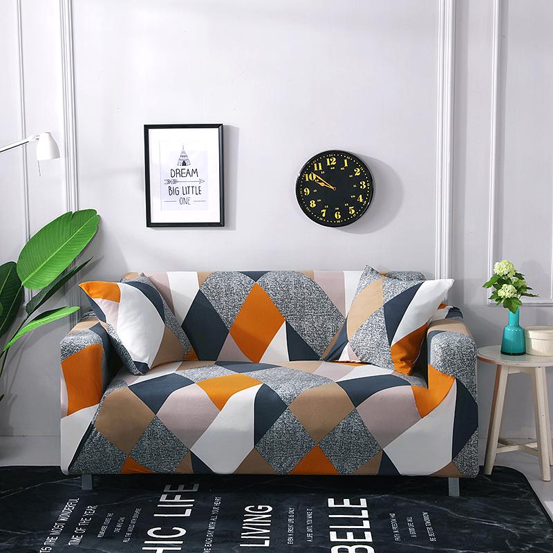 Floral Sofa Cover Fit L-Shaped Stretch Modern Chair Couch Cover Sofa Covers For Living Room Furniture Protector 1/2/3/4 Seater