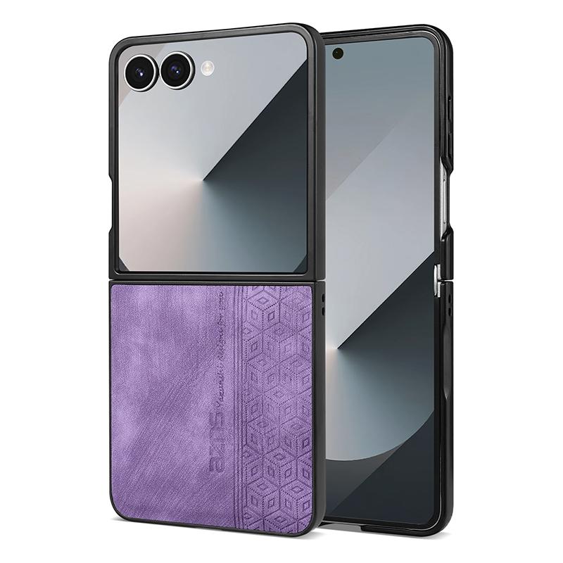 Для Samsung Galaxy Z Flip 7 Чехол Мягкая Кожа PU Защитная Накладка на Заднюю Панель Чехол для Телефона Для Samsung Z Flip 7 FE 6 5 4 3 Корпус