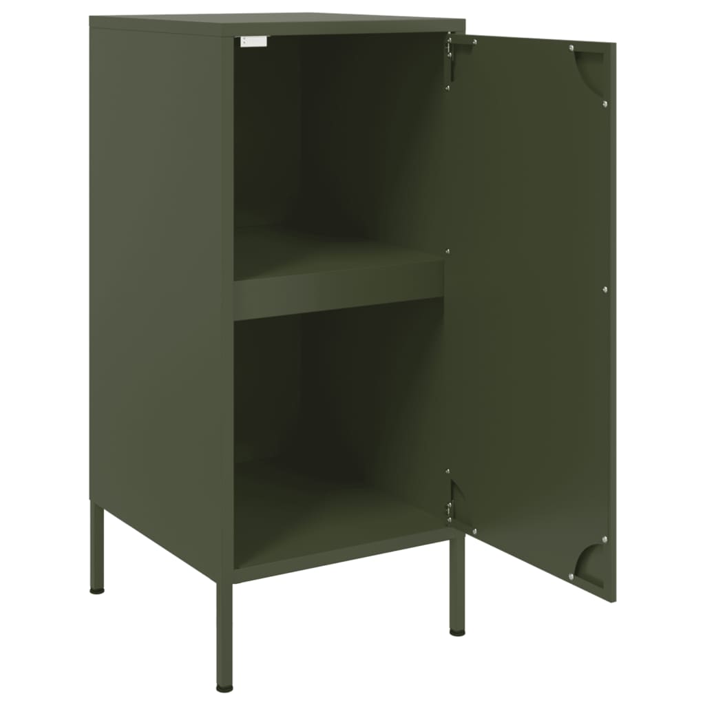 Sideboards 2 pcs Olive Green 36 x 39 x 79 cm Steel