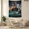 Vikings Wrath of Valhalla Tapestry, TV Series Poster Print Wall Hanging for Fan Decor