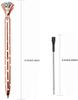 8 PCS Upgraded Rose Gold Diamond Ballpoint Pens with Big Colorful Diamond Bling Metal Ballpoint Pen Office Supplies Gift Pens For Christmas Wedding B