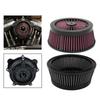 High Flow Reusable Motorcycle Air Filter Intake Cleaner Round Tall Fit for Harley Touring FXDLS Softail Sportster