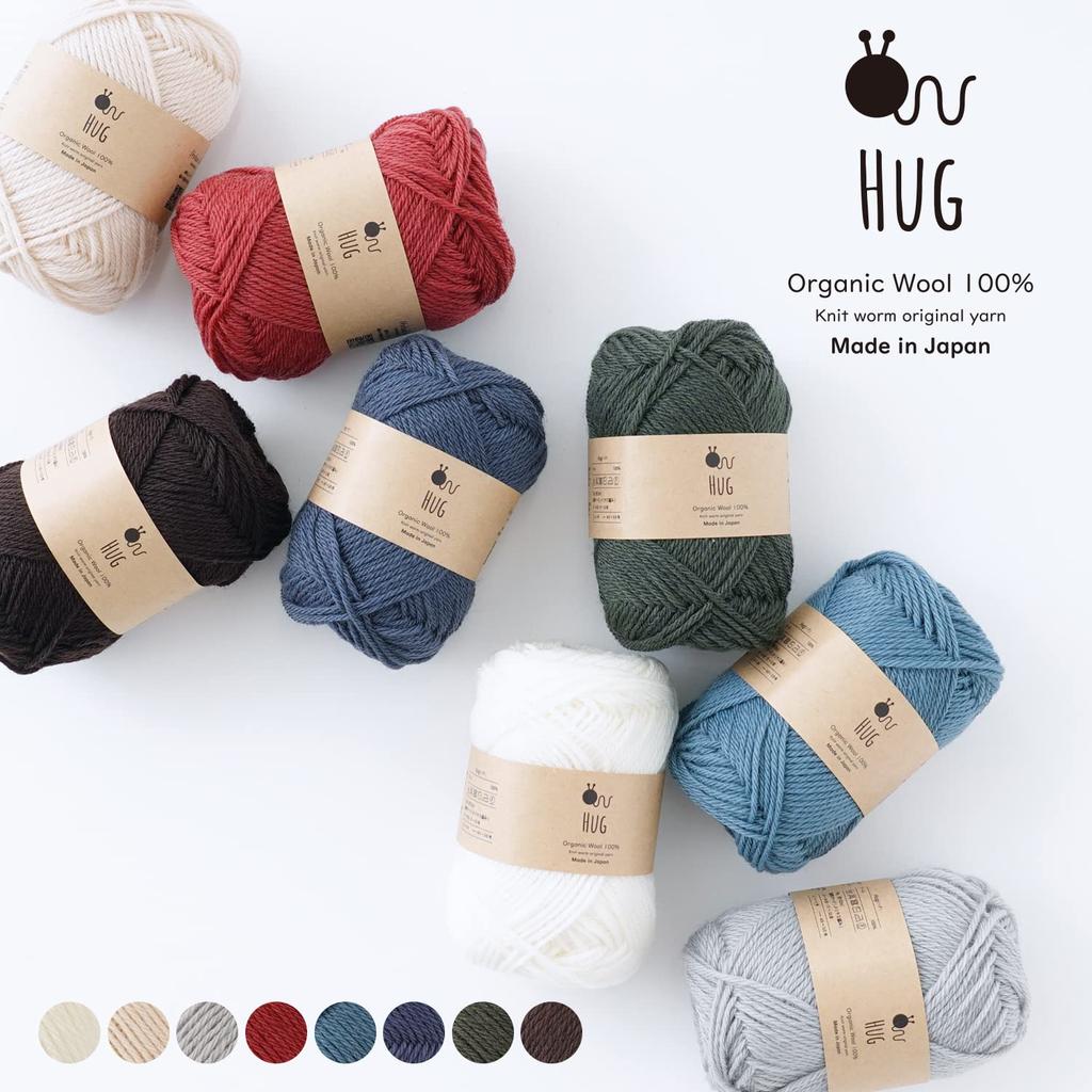 Knitworm HUG Средняя Шерсть 8 30г Набор Полный Цвет Пряжа, Моточки, (приблизительно. 92м),