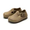 RUIZUSTOCK Kids' Closed-Toe Cork Leather Shoes for Fall & Winter - Unisex Casual Wear
