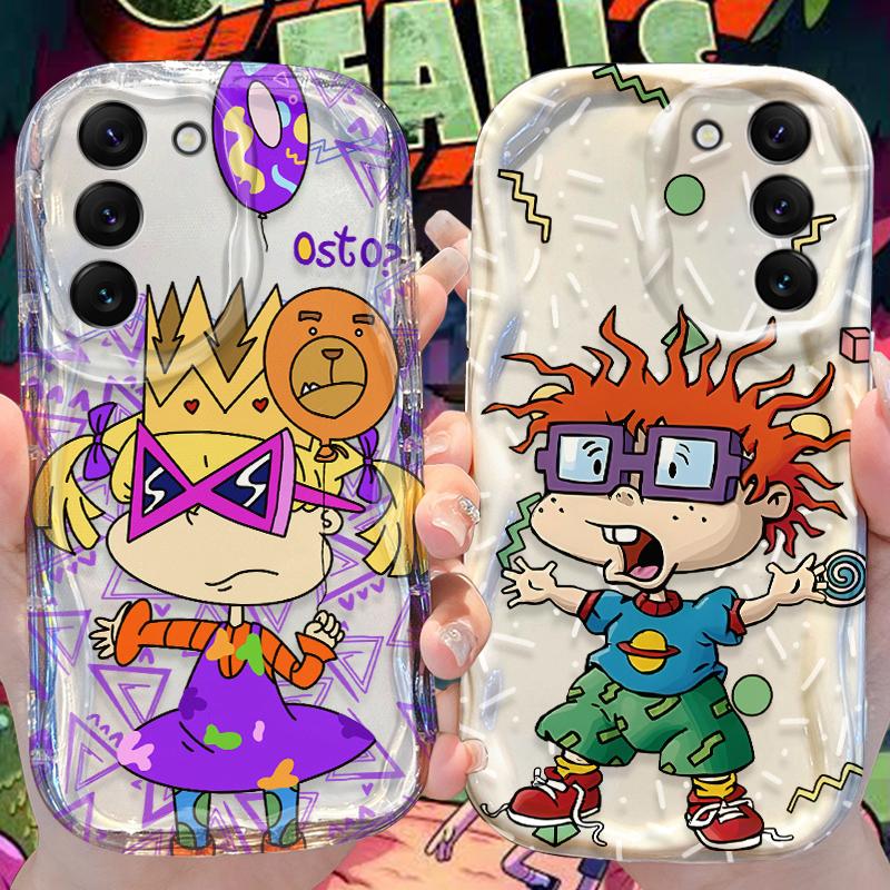 R-Rugrats Wave Case for Samsung Galaxy A36 A35 A34 A33 A32 A31 A30 A20 A24 A23 A22 A21S A20S A16 A15 A14 A13 4G A12 5G Cover