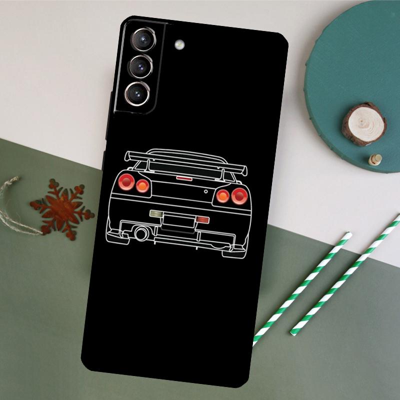 Sports Drift Car Phone Case For Samsung Galaxy S26 S23 Ultra S20 S21 S22 S24 S25 Plus S10 S25 FE Back Cover