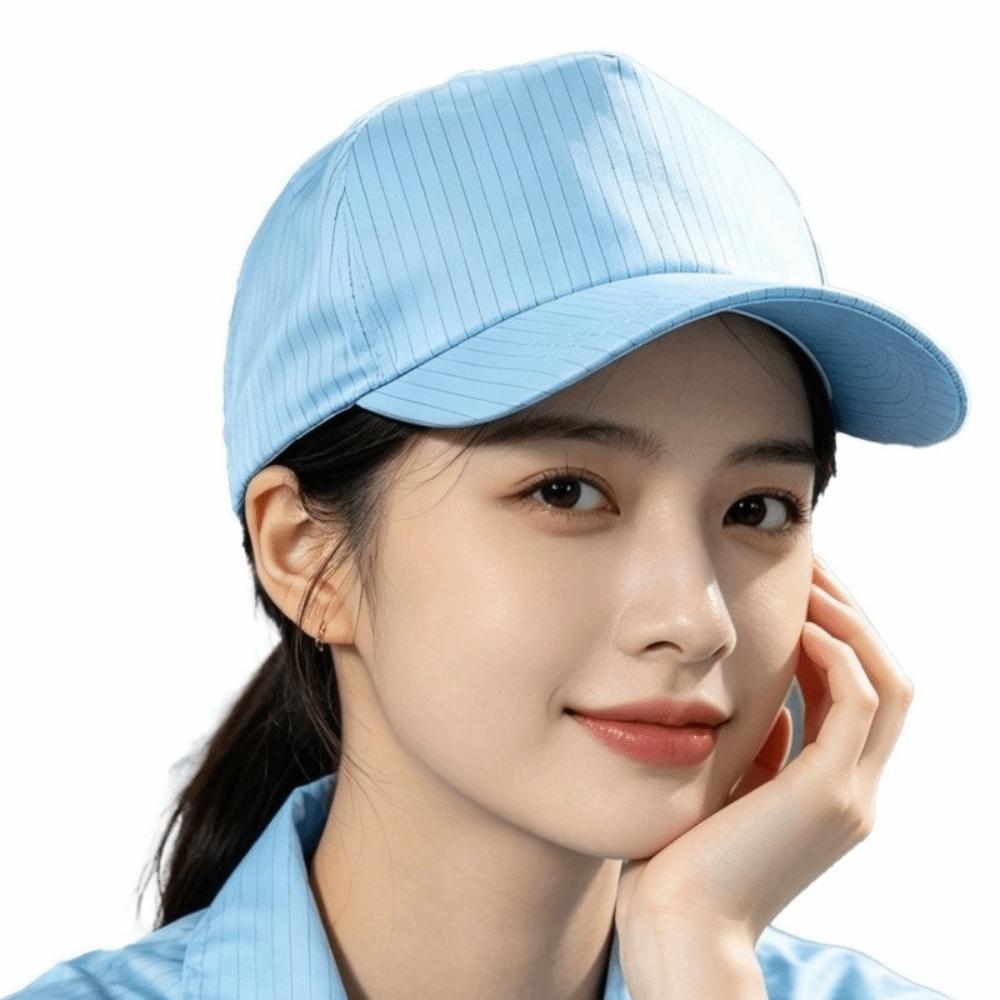 Anti Static Work Hat Top Mesh Duckbill Hat Hygienic Dust Proof Hat Canteen Catering