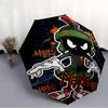 1pc Marvin the Martian, Graffiti Custom Name Automatic Folding Umbrella - Compact 8-Rib Design, Durable Plastic & Iron, Daily Use 046